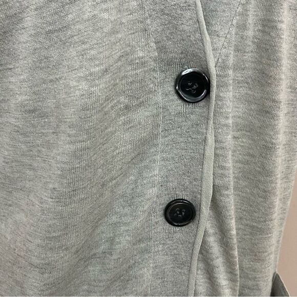 Jigsaw Cotton/Linen/ Silk Lightweight Cardigan Blouse Neutral Tan/ Greige L - Picture 4 of 6